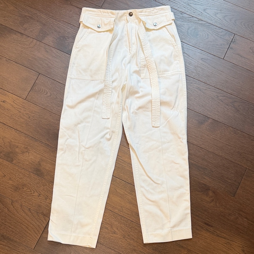 Banana Republic White/Cream Wide Leg Women’s Pants Size 6 C24-011